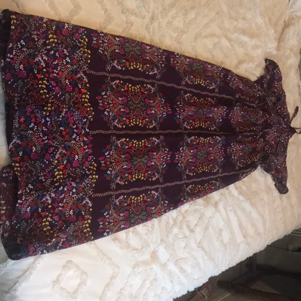 Purple patterned dress